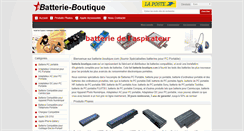 Desktop Screenshot of batterie-boutique.com
