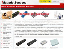 Tablet Screenshot of batterie-boutique.com
